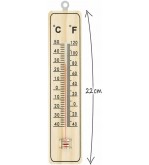 TERMOMETRO PER AMBIENTE BASE IN LEGNO A COLONNA FORECAST NUOVO