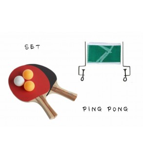 BES-34004 - Giocattoli - beselettronica - Set Ping Pong Racchetta Rete con  Morsetti 3 Palline Gioco Tennis da Tavolo